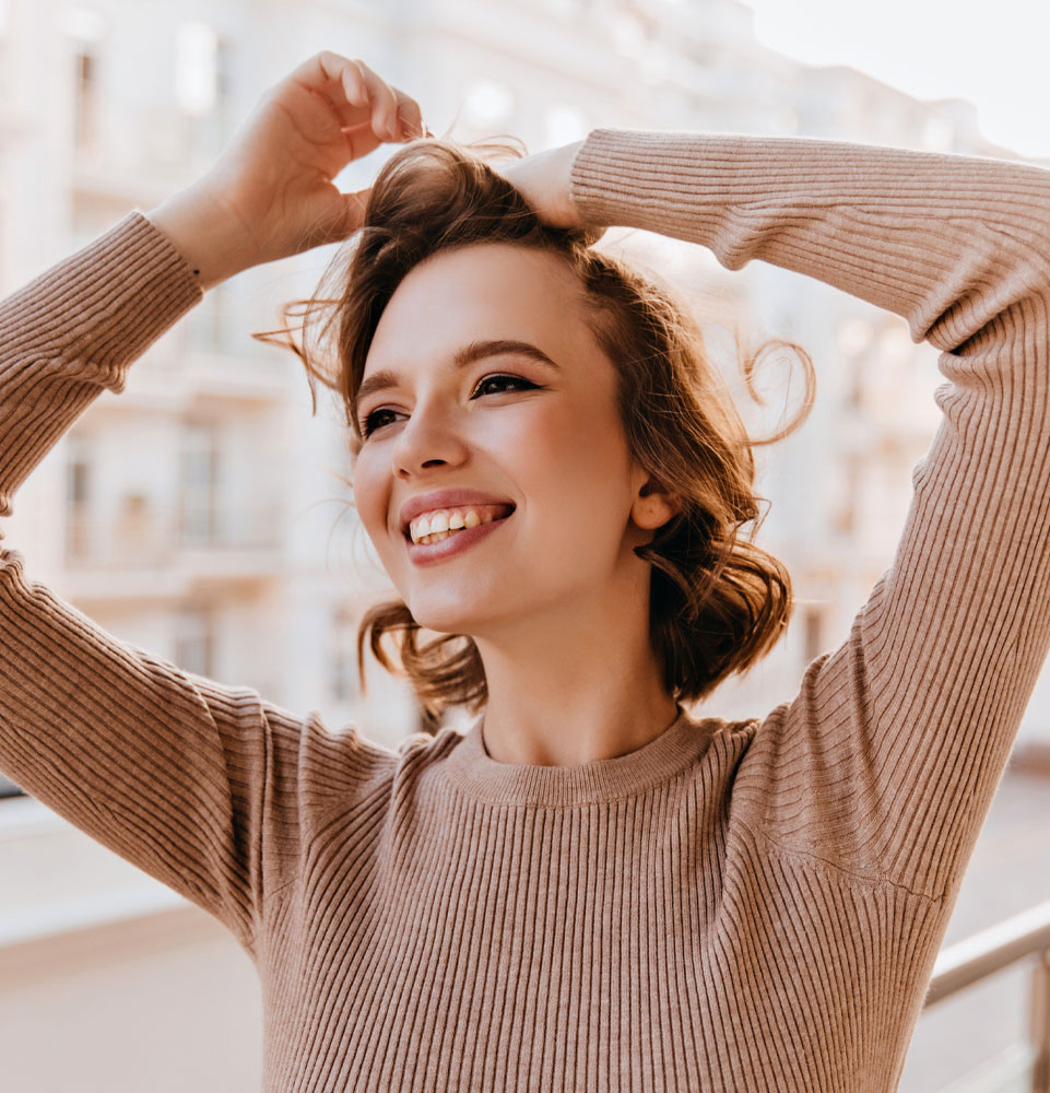 veneer patient with new smile